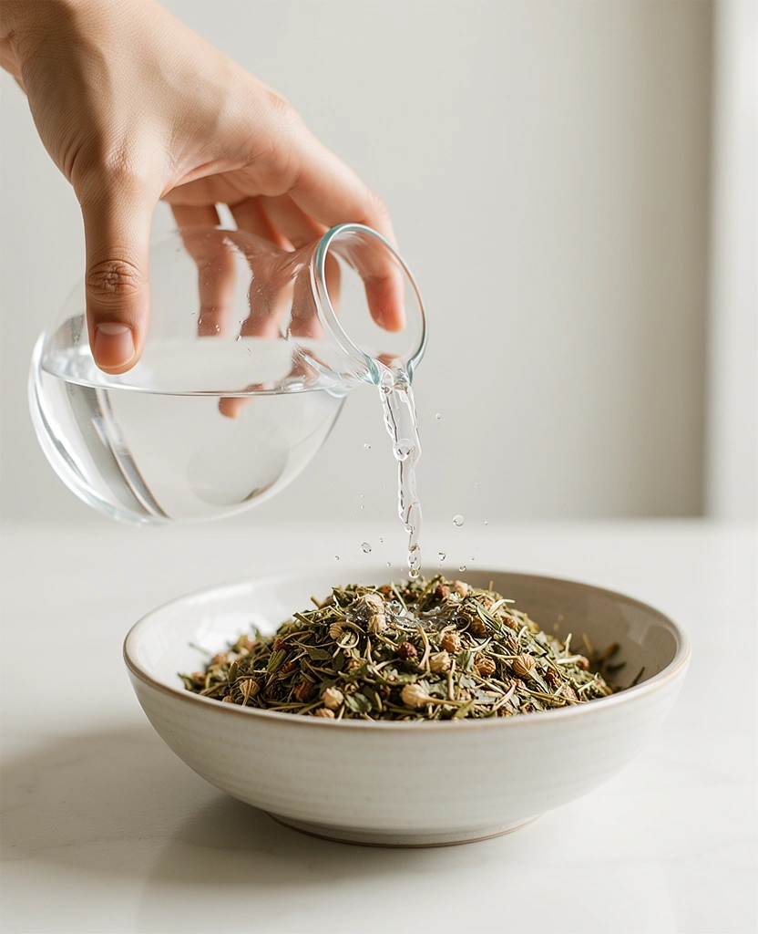 Préparation d'un thé naturel